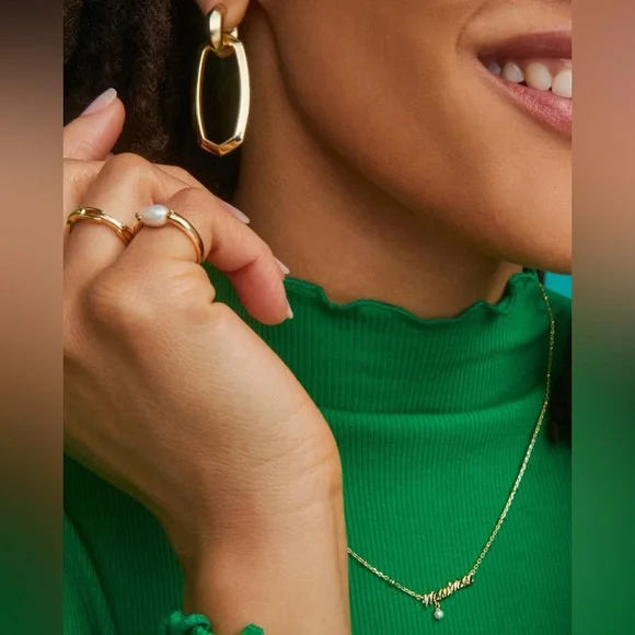 NWT Kendra Scott Danielle Convertible Link Earrings in Mixed Metal - Picture 2 of 6